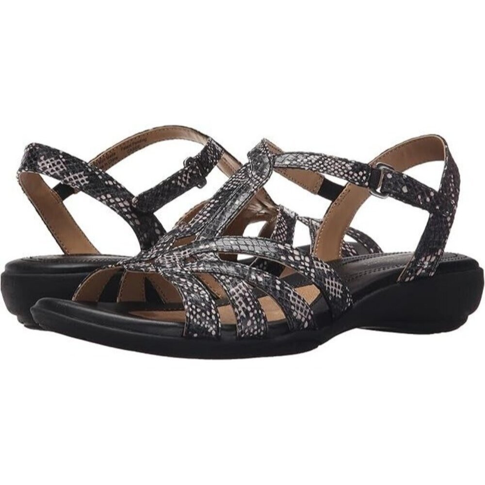 Naturalizer Cassie 8.5 Leather Gladiator Sandal Slingback Summer Spring Vacation